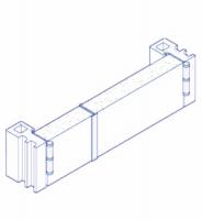 фото нащельник алюминиевый для двупольных дверей