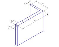фото наличник телескопический 70x42 мм